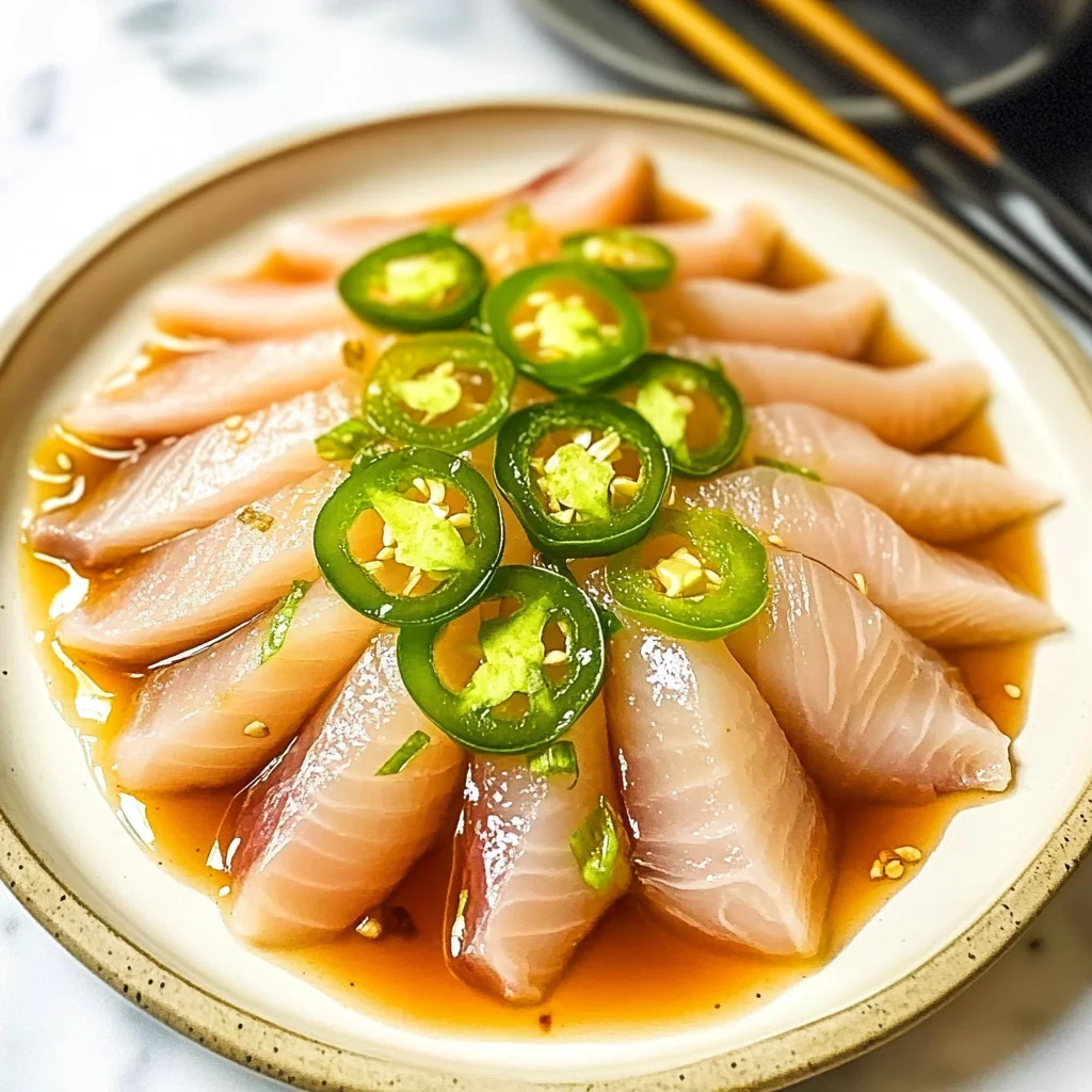 chicken hamachi Crudo
