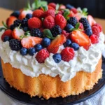 Angel Food Cake with Berries