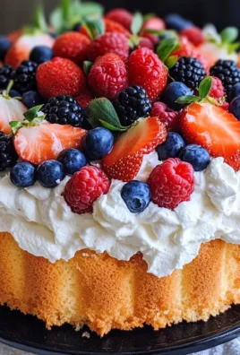 Angel Food Cake with Berries
