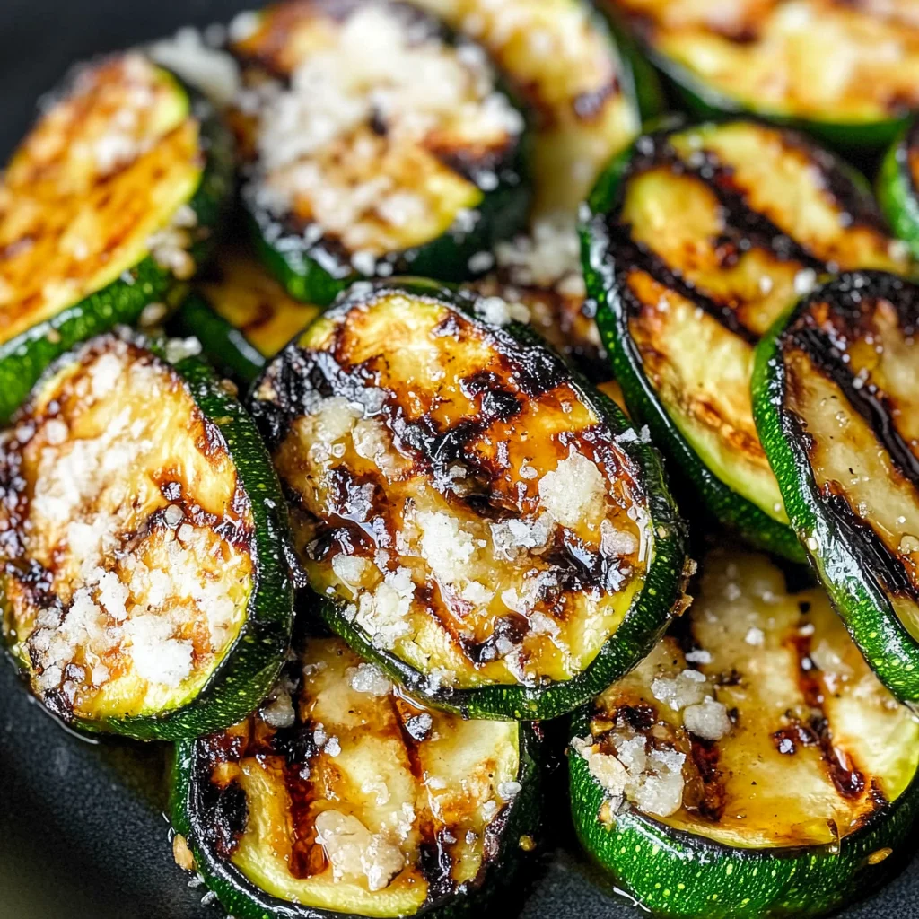 Balsamic Grilled Zucchini with Parmesan