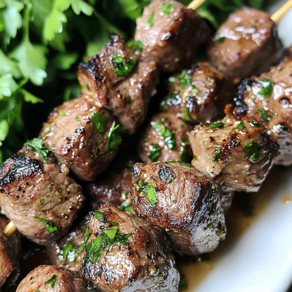 Garlic Sirloin Skewers