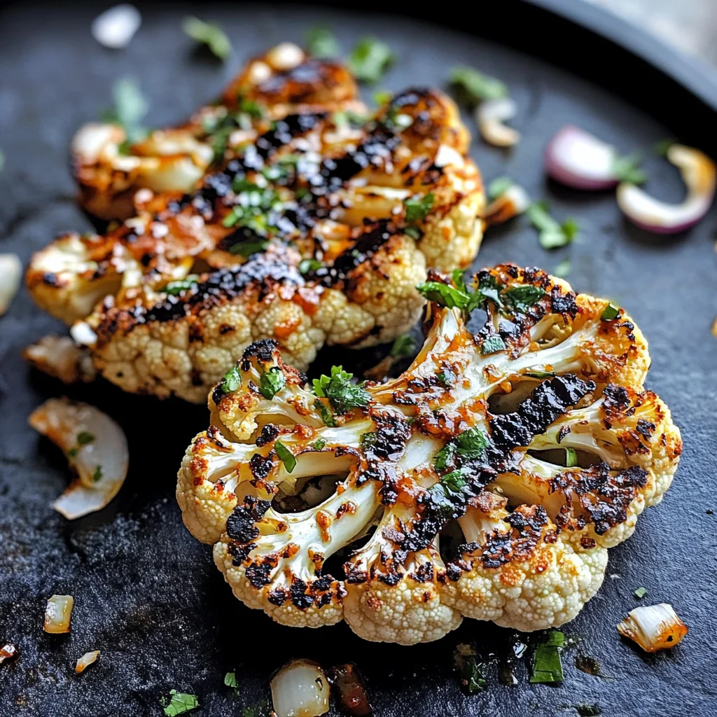 Grilled Spicy Cauliflower Steaks