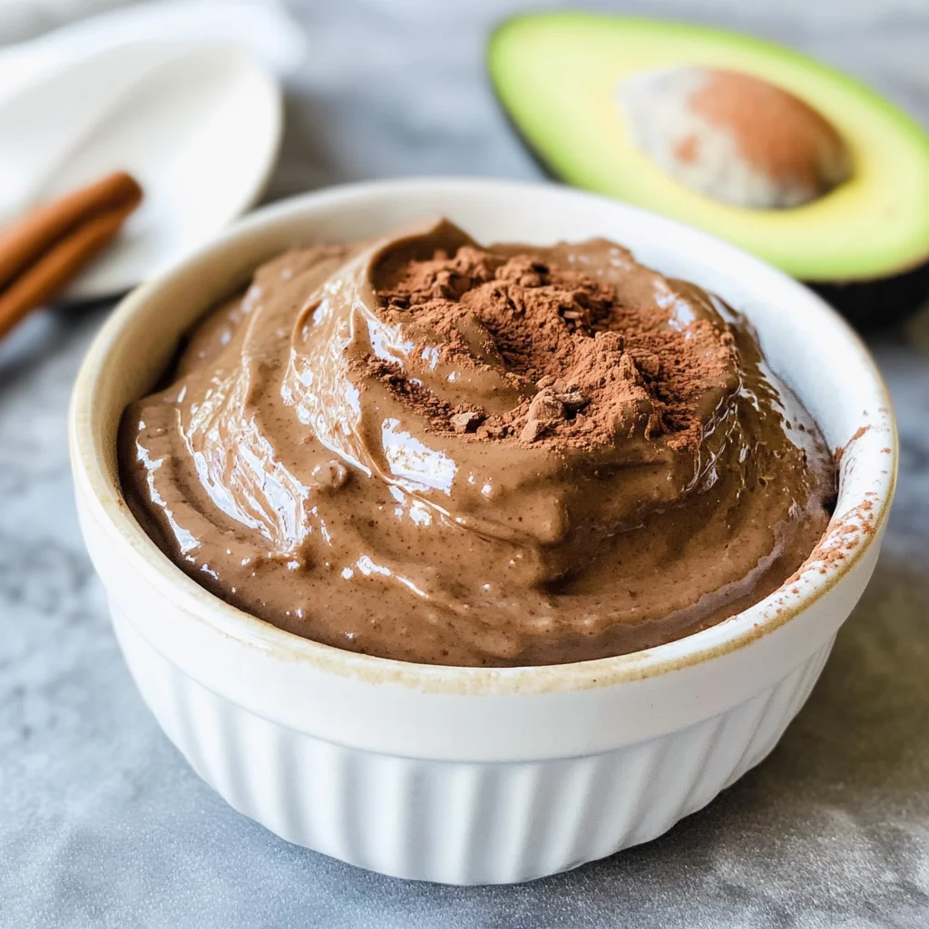 Keto Chocolate Avocado Pudding