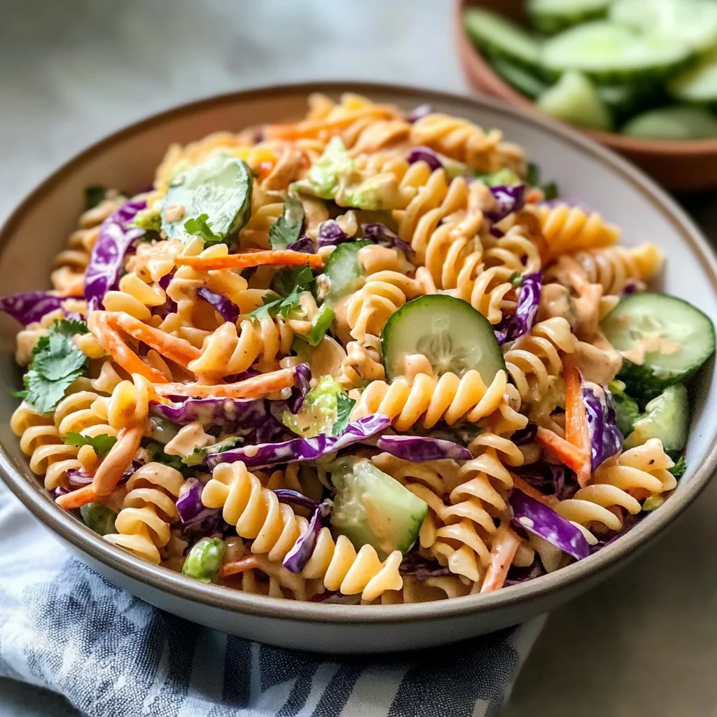 Tasty High Protein Asian Pasta Salad