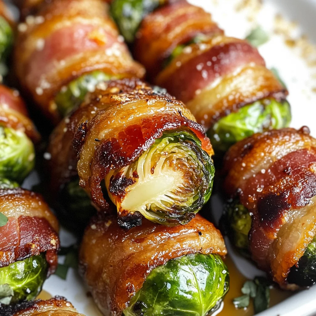 Turkey Turkey Bacon Wrapped Brussel Sprouts
