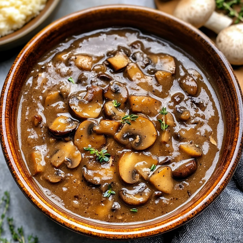 Vegan Mushroom Gravy Crockpot recipe