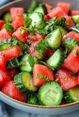 Vibrant Watermelon Cucumber Salad