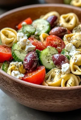 Zesty Greek Tortellini Salad